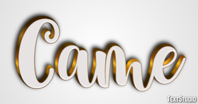 Came Text Effect