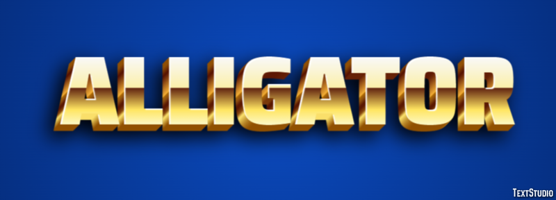 Alligator Effet de Texte