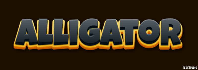 Alligator Effet de Texte