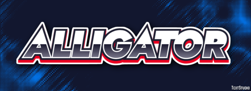 Alligator Effet de texte