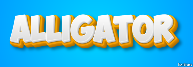 Alligator Effet de Texte
