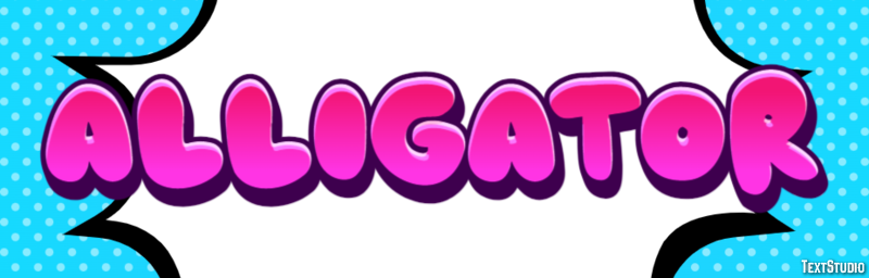 Alligator Effet de texte