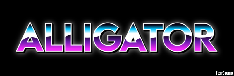 Alligator Effet de texte