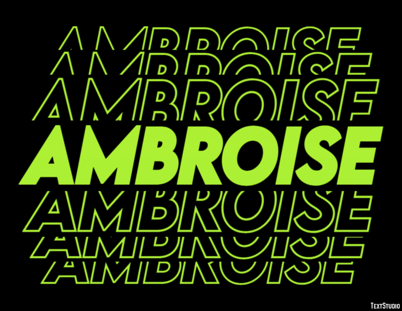 Ambroise Effet de Texte