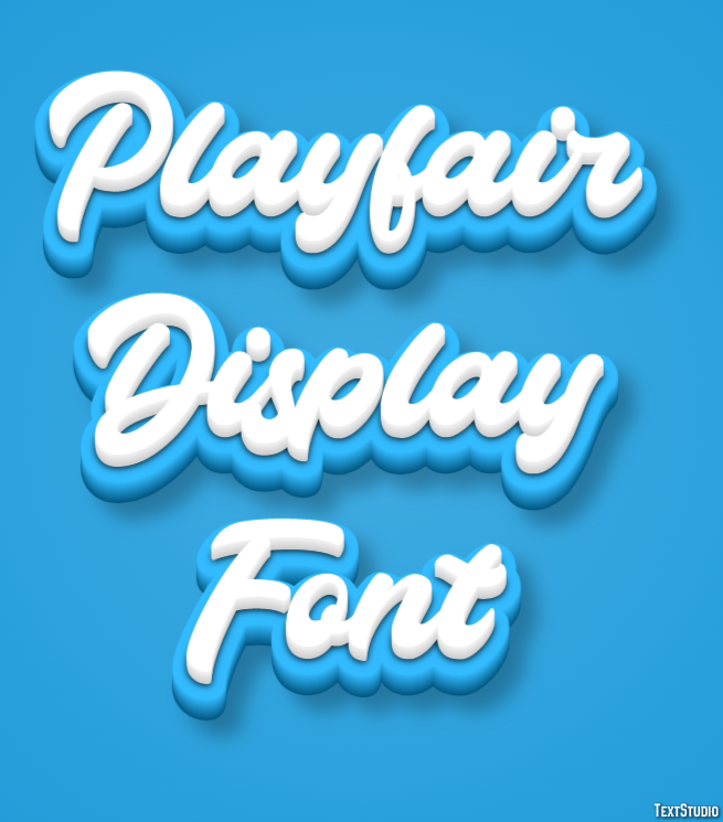 Playfair Display Font Text Effect