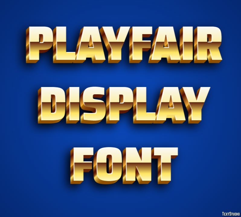 Playfair Display Font Texteffekt