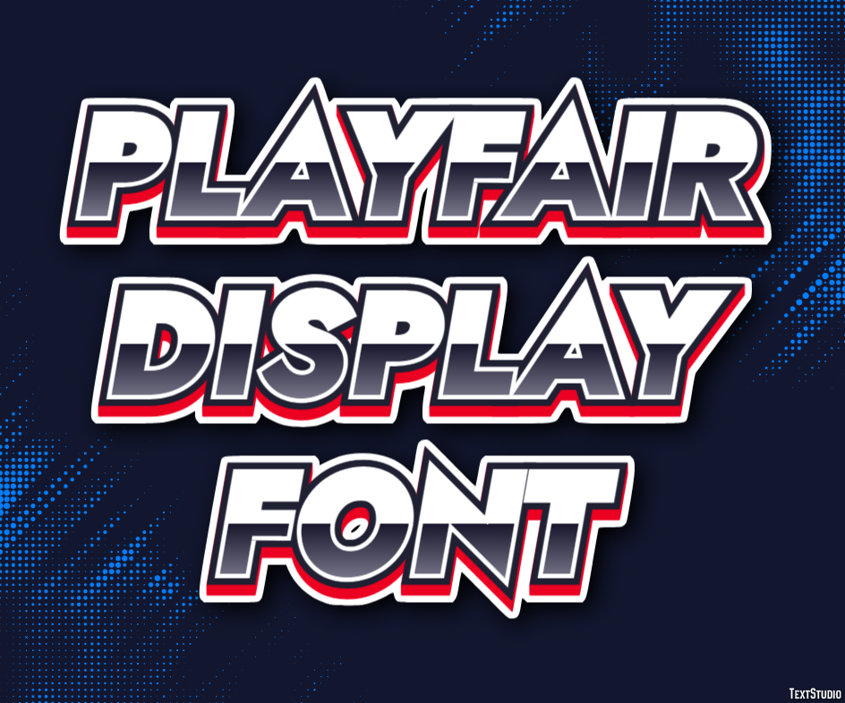Playfair Display Font Text Effect