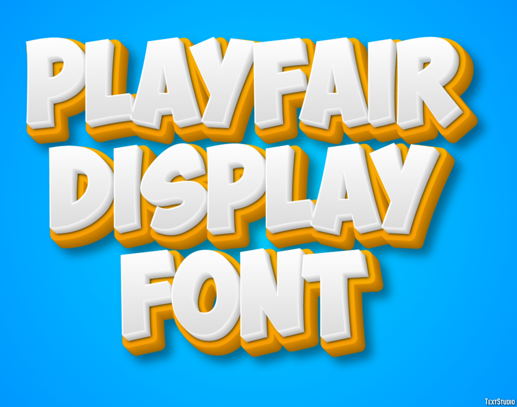 Playfair Display Font Texteffekt