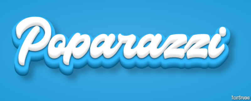 Poparazzi Efecto de Texto