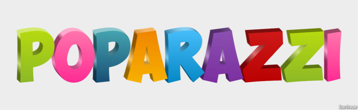 Poparazzi Efecto de Texto