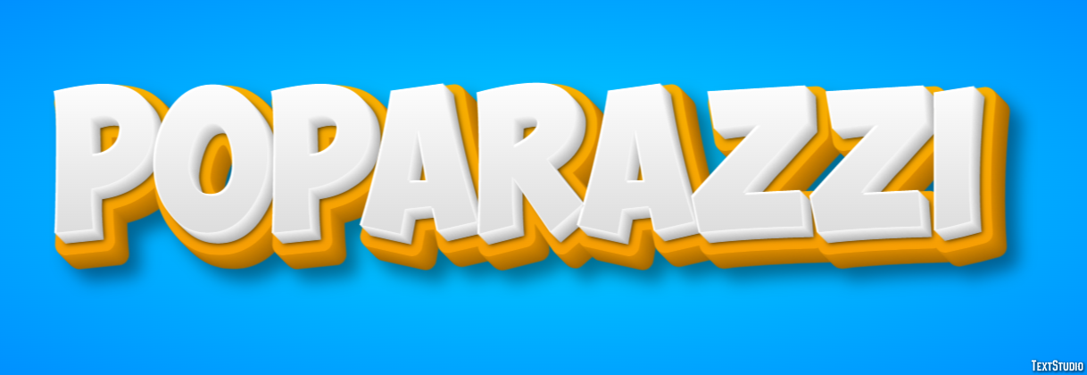 Poparazzi Efecto de Texto