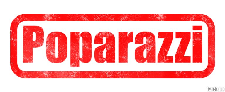 Poparazzi Efecto de Texto