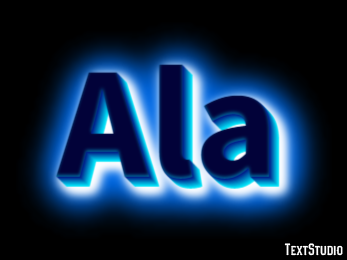 Ala Effetto testo