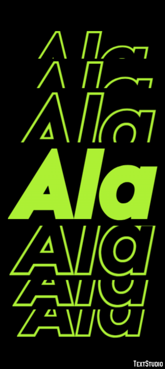 Ala Text effect