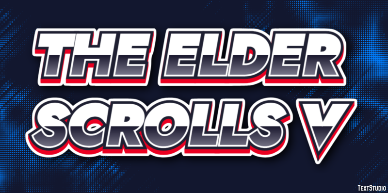 The Elder Scrolls V Effetto testo