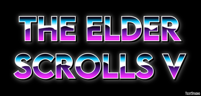 The Elder Scrolls V Effetto testo