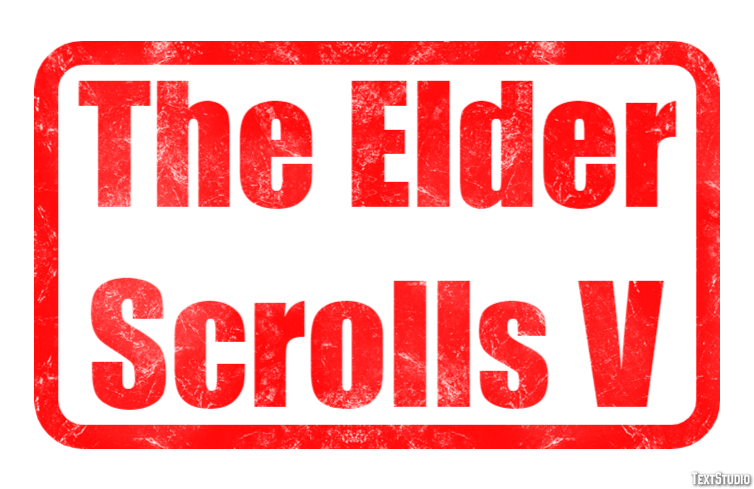 The Elder Scrolls V Effetto testo