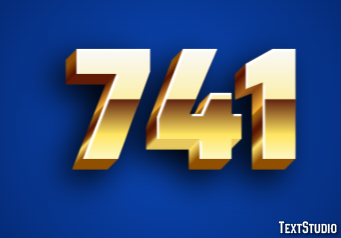 741 Efecto de Texto