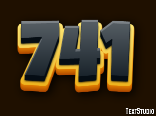741 Efecto de Texto