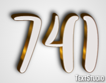 741 Efecto de Texto