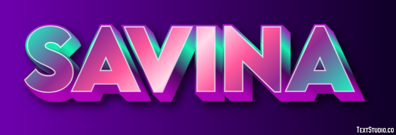 Savina Effetto testo