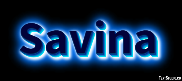Savina Эффект текста