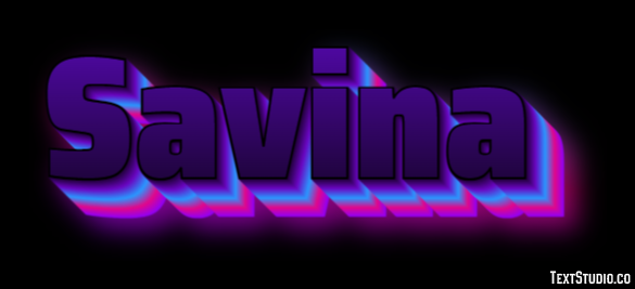 Savina Effetto testo