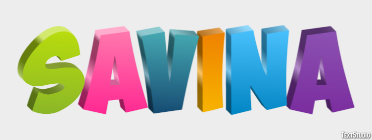 Savina Effetto testo