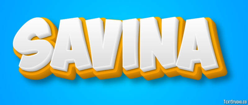 Savina Effetto testo