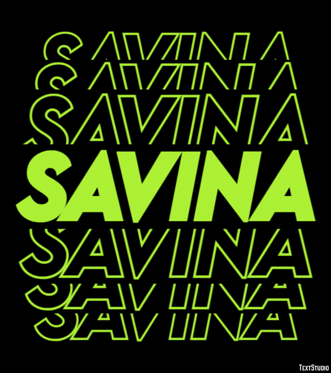 Savina Effetto testo