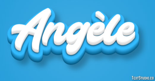 Angèle Text effect