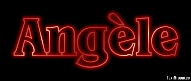 Angèle Text effect