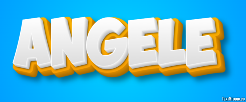 Angèle Text effect