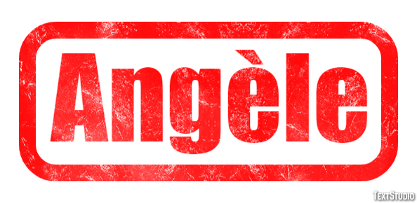 Angèle Text effect