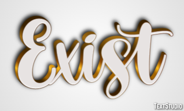 Exist Efecto de Texto