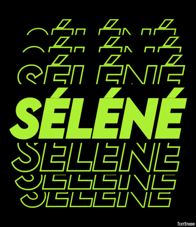 Séléné Tekst Effect