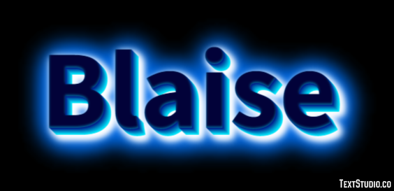 Blaise Text Effect