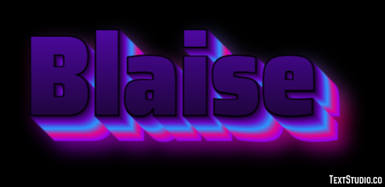 Blaise Text Effect