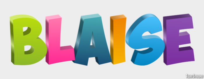 Blaise Text Effect