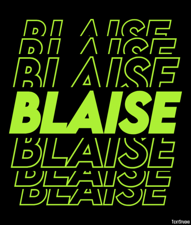 Blaise Text Effect