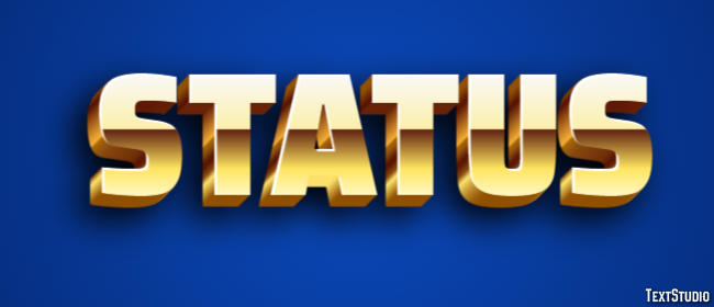 Status Text Effect