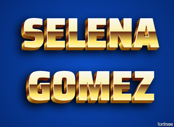 Selena Gomez Efekt tekstowy