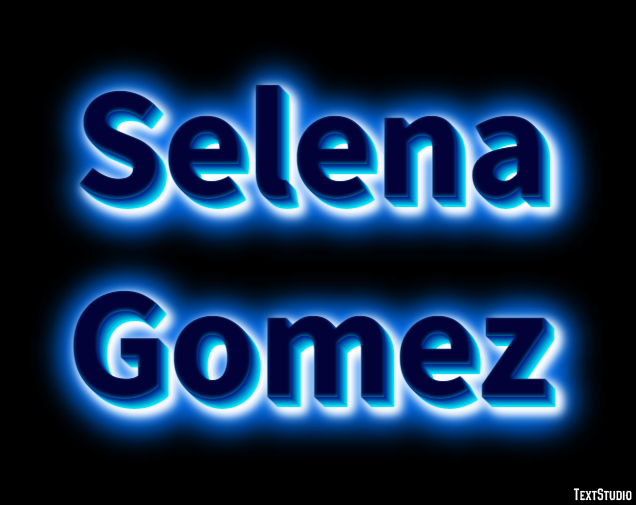 Selena Gomez Texteffekt