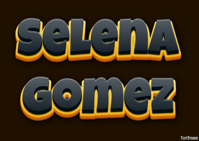 Selena Gomez Efekt tekstowy