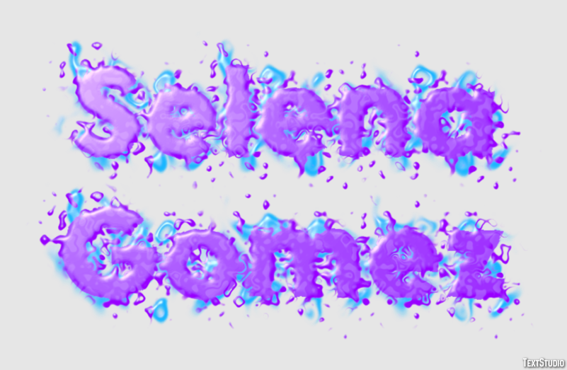 Selena Gomez Efecto de Texto
