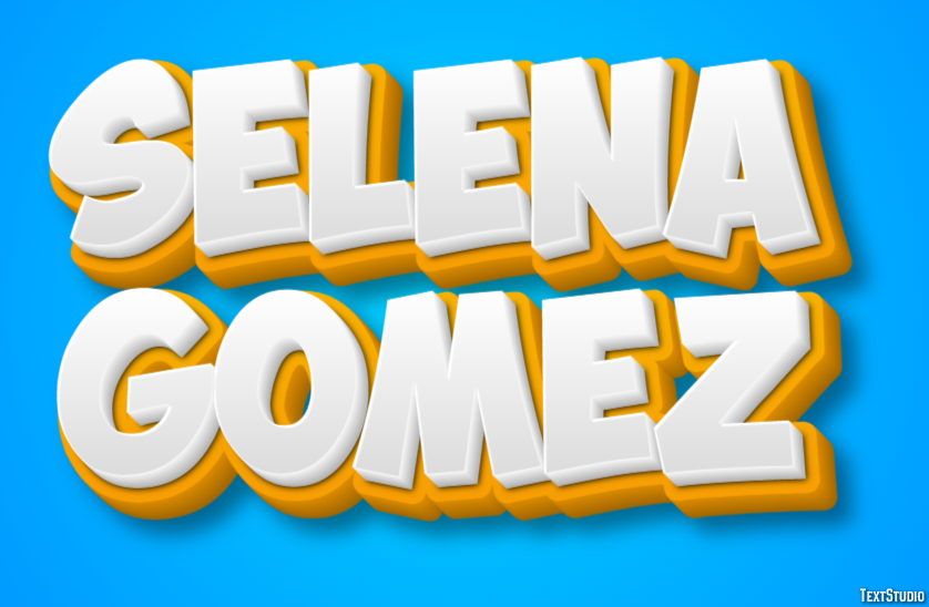 Selena Gomez Efekt tekstowy