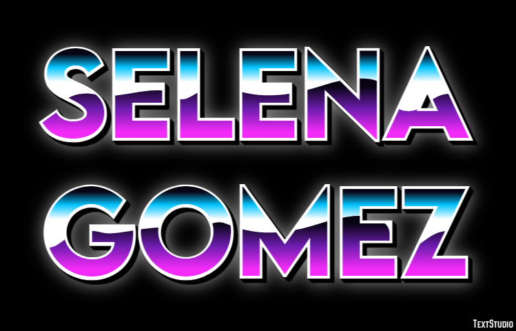Selena Gomez Texteffekt