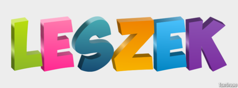 Leszek Efecto de Texto