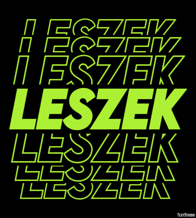 Leszek Efecto de Texto