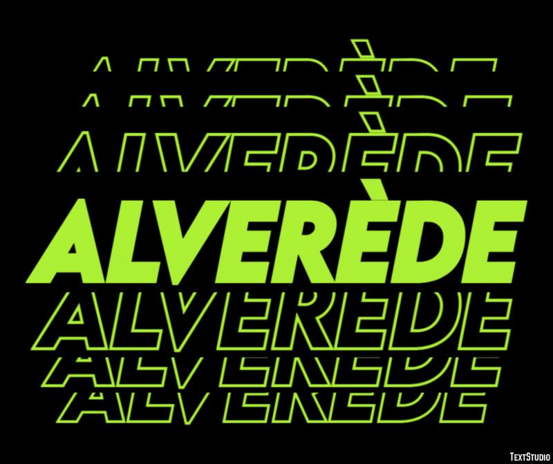 Alverède Efeito do texto